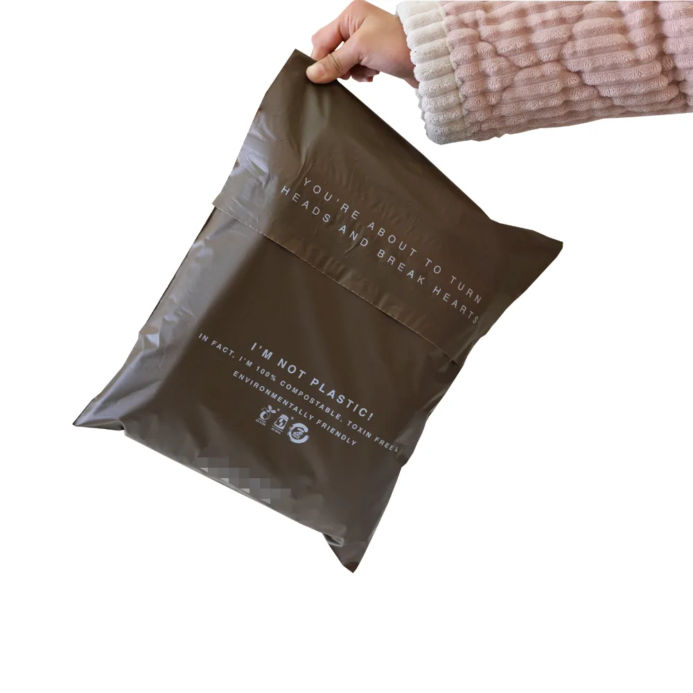 Biodegradable Courier Bags - Light Brown Supplier | OZ Bio Pack